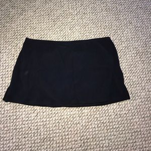 Lands End skirt swim bathing suit bottom 16 Black